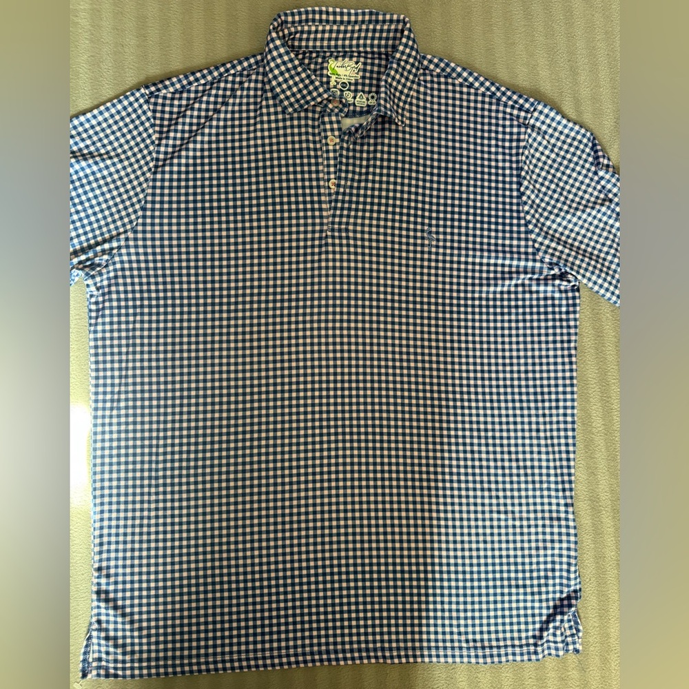 Shirt Tailor Byrd Golf Polo Shirt Men's Sz. XXL / Abstract Design / Quick Dry